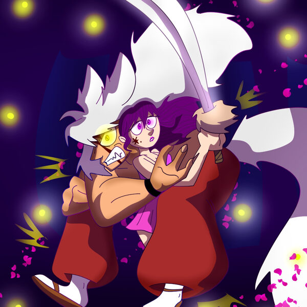 Inuyasha and Kagome Art by Xrossedpaths 
