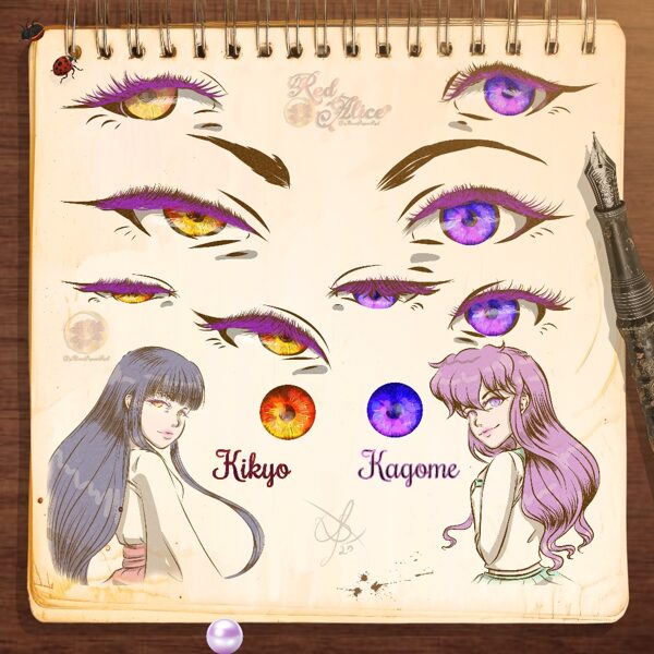 Kikyo and Kagome eyes