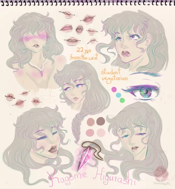 Kagome face expressions